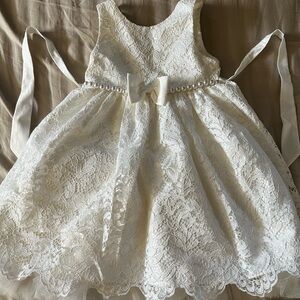 American Princess White Lace Formal Dress